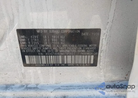 2021 Subaru Impreza Premium 5-Door from USA, damaged, VIN 4S3GTAV67M3705827